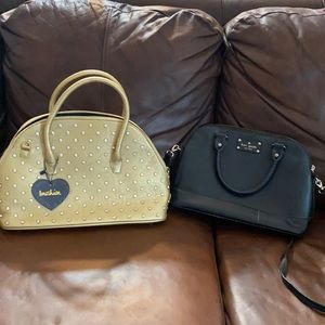 Kate spade leather black purse /imoshion purse lot